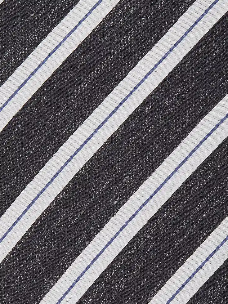 Navy Blue Silk and Linen Tie