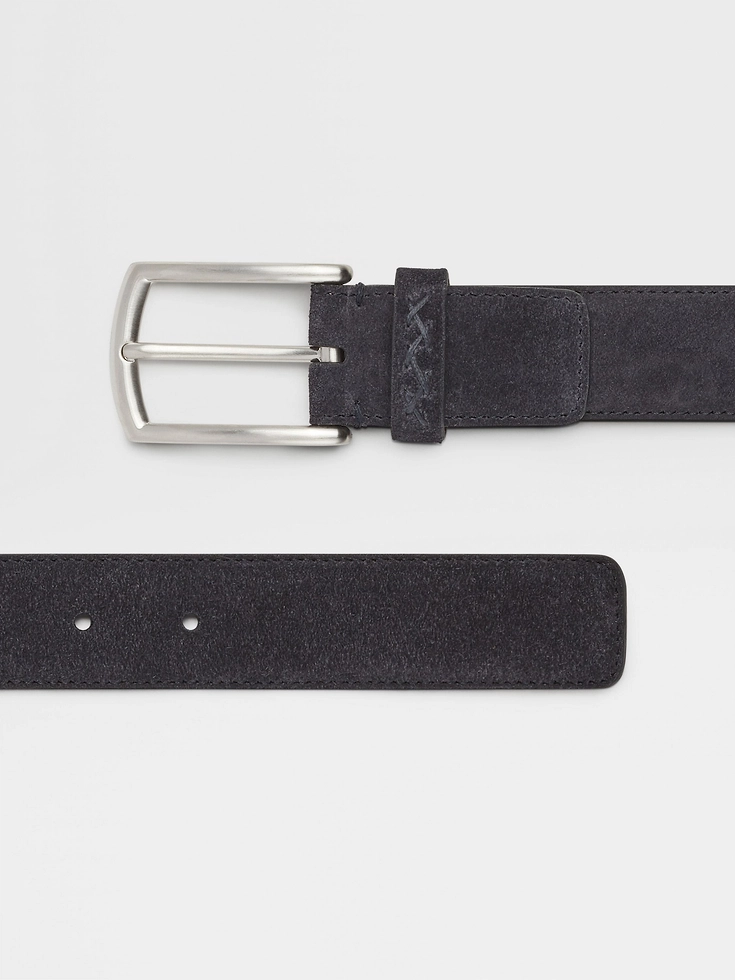 Navy Blue Suede Belt Navy Blue Suede Belt