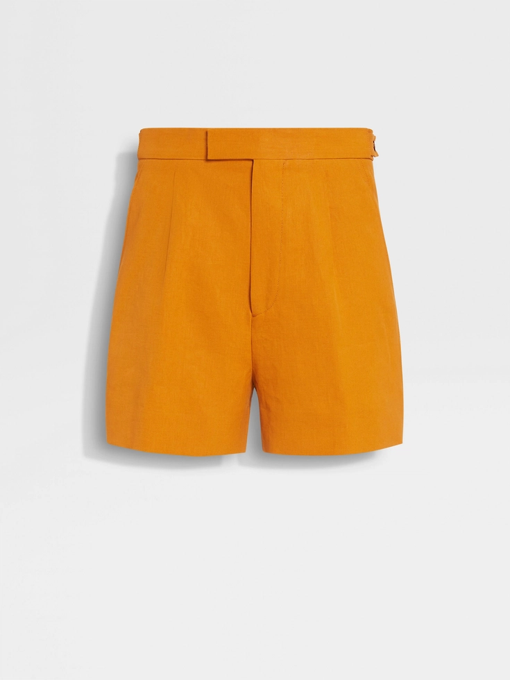 Ochre Oasi Lino Shorts