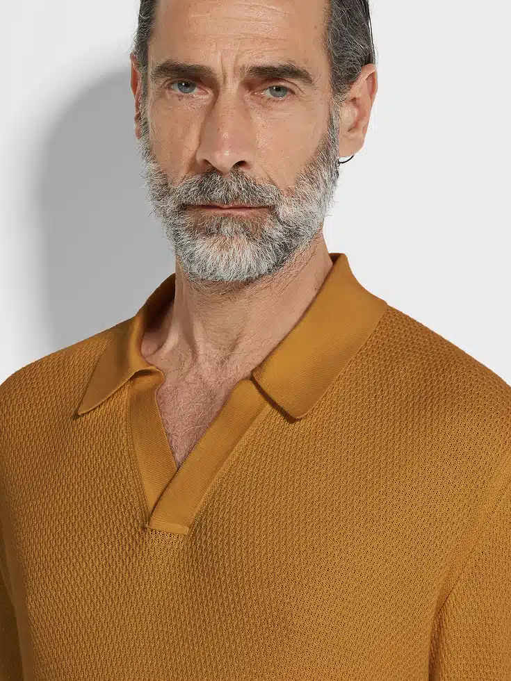 Ochre Premium Cotton Polo Shirt