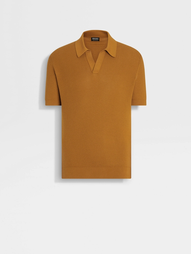 Ochre Premium Cotton Polo Shirt