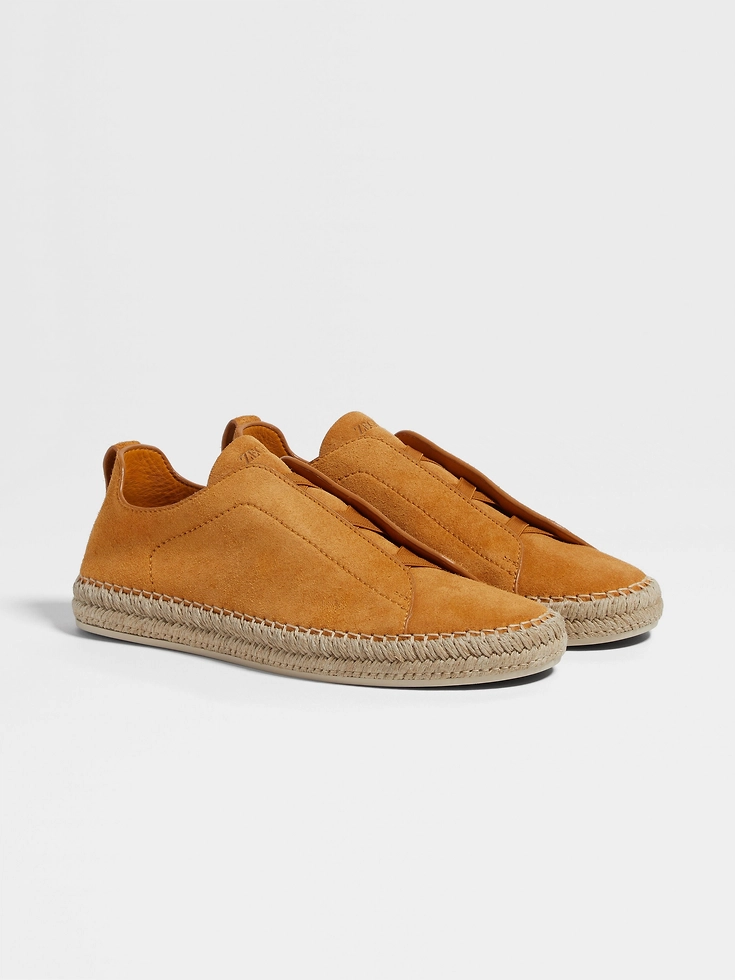 Ochre Suede Triple Stitch™ Espadrilles