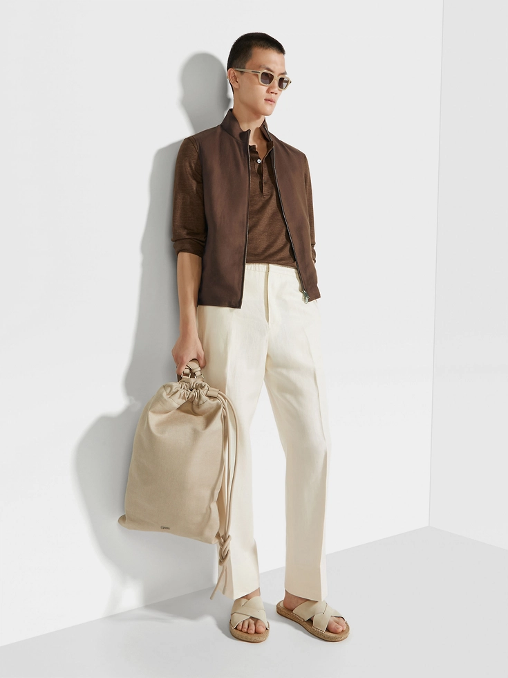 Off White Oasi Lino Pants Off White Oasi Lino Pants