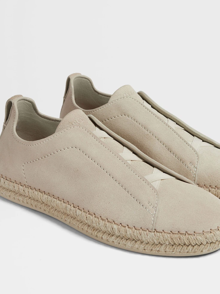 Off White Suede Triple Stitch™ Espadrilles Off White Suede Triple Stitch™ Espadrilles