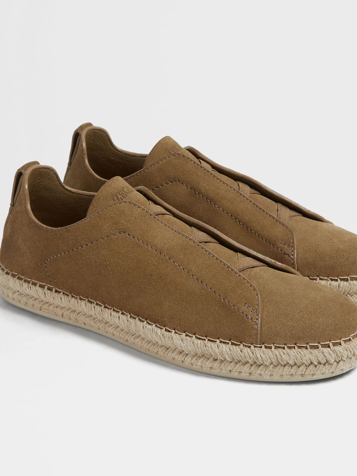Olive Green Suede Triple Stitch™ Espadrilles Olive Green Suede Triple Stitch™ Espadrilles