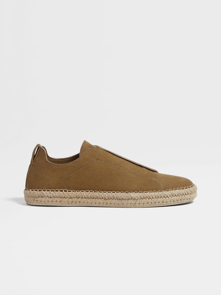 Olive Green Suede Triple Stitch™ Espadrilles Olive Green Suede Triple Stitch™ Espadrilles