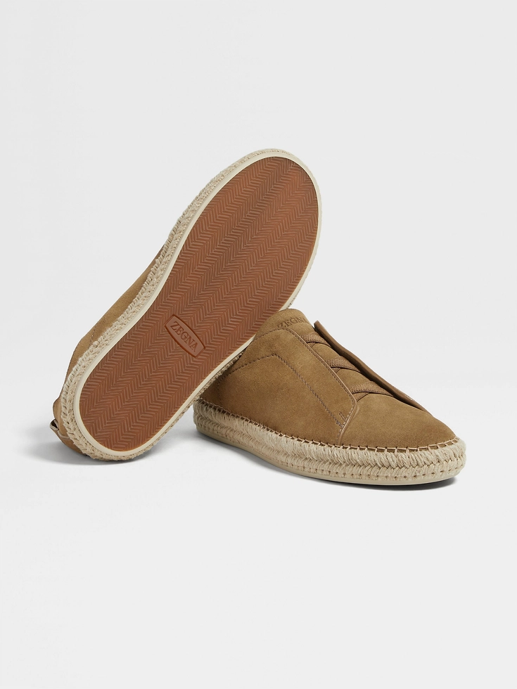 Olive Green Suede Triple Stitch™ Espadrilles Olive Green Suede Triple Stitch™ Espadrilles