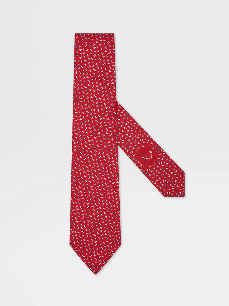 Red Silk Tie