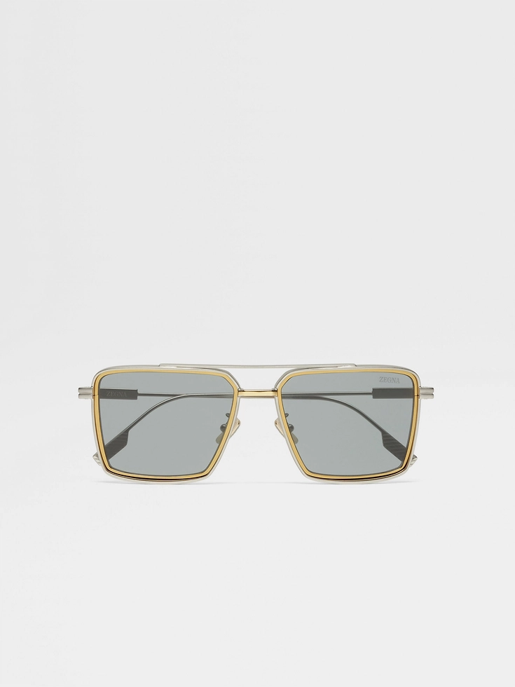 Satin Palladium Metal Sunglasses
