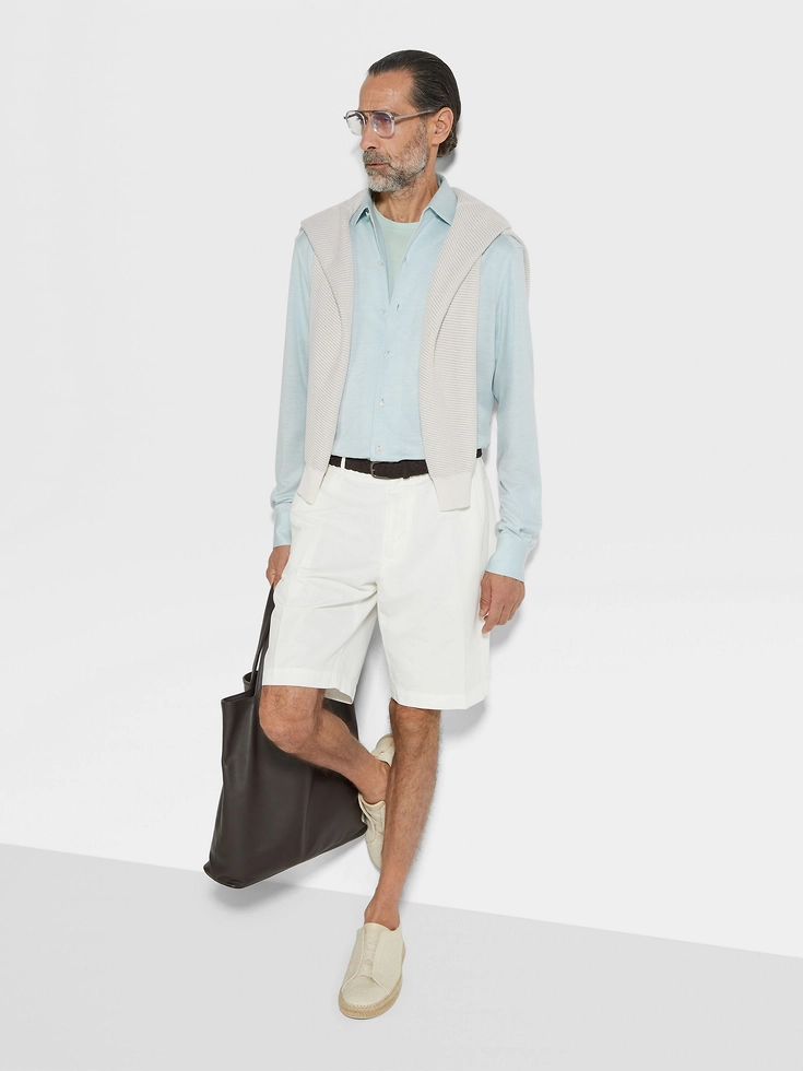 Silk and Linen Blend Shirt