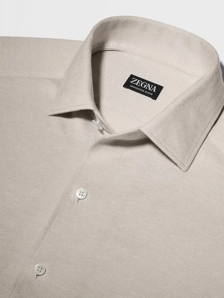 Silk and Linen Blend Shirt Silk and Linen Blend Shirt