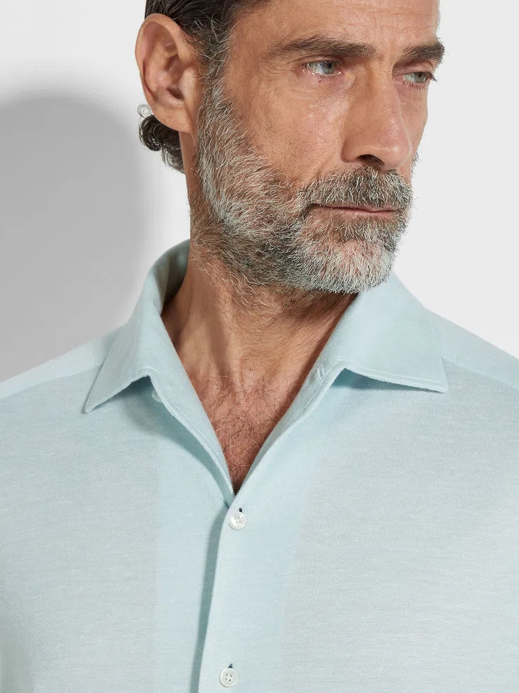 Silk and Linen Blend Shirt Silk and Linen Blend Shirt