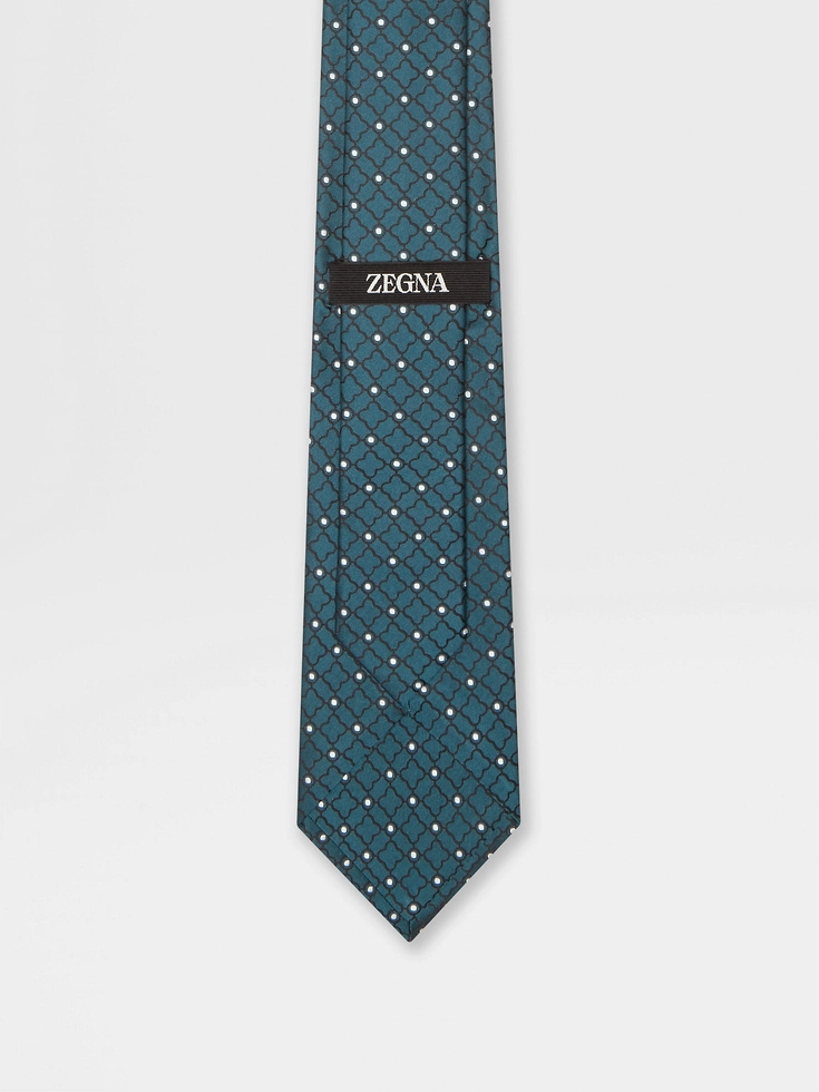 Teal Blue Silk Tie Teal Blue Silk Tie