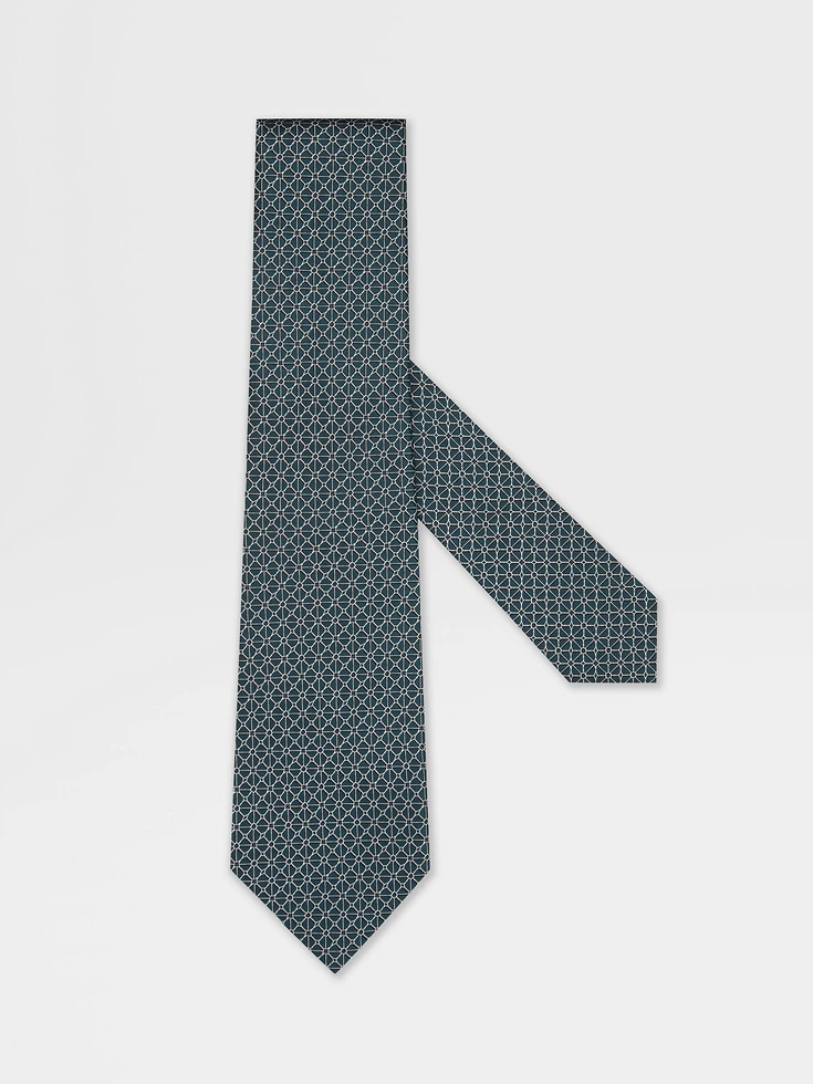 Teal Blue Silk Tie