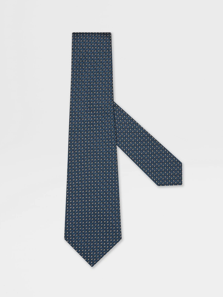 Teal Blue Silk Tie