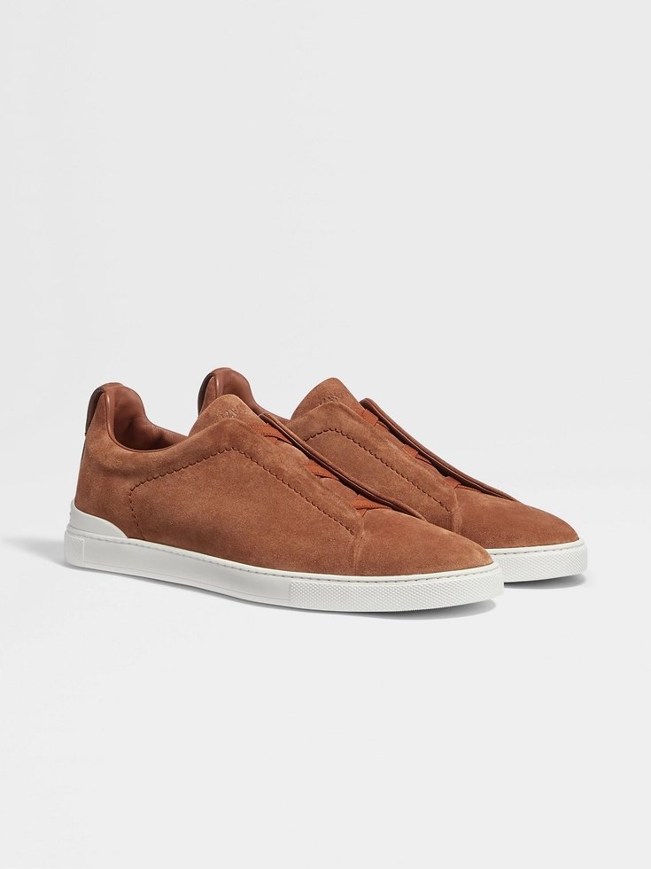 Tobacco Suede Triple Stitch™ Sneakers