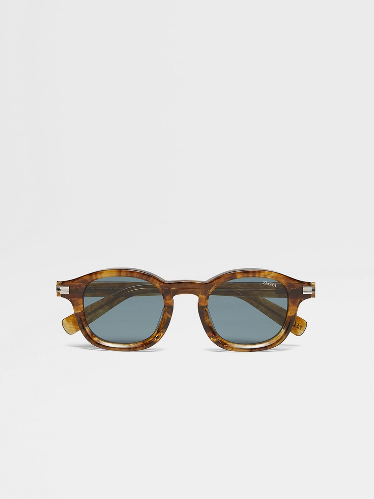 Transparent Brown Havana Aurora I Acetate Sunglasses