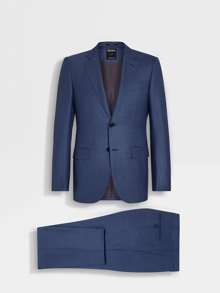 Utility Blue Centoventimila Wool Suit