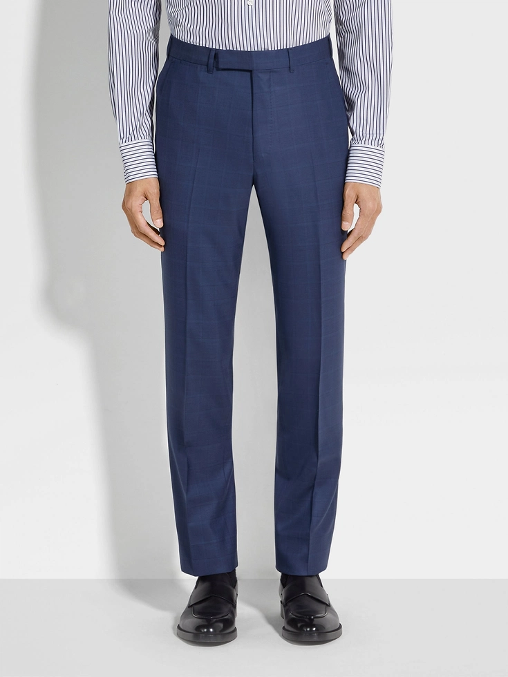 Utility Blue Centoventimila Wool Suit Utility Blue Centoventimila Wool Suit