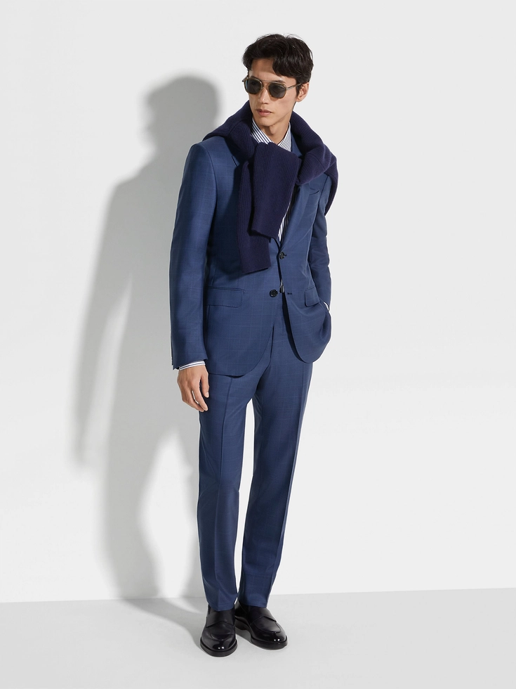 Utility Blue Centoventimila Wool Suit