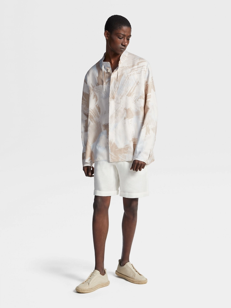 White Linen Shorts White Linen Shorts