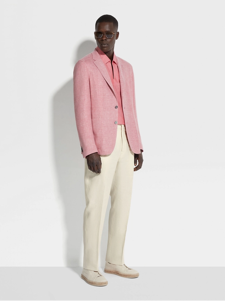 White Oasi Lino Pants White Oasi Lino Pants