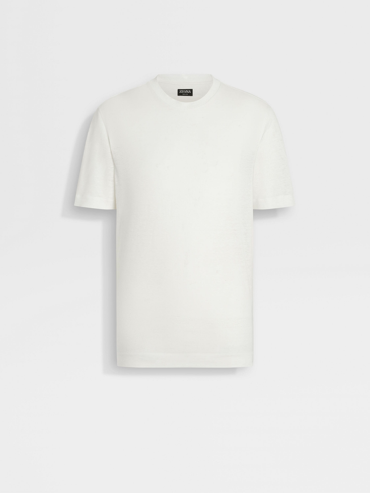 White Oasi Lino T-shirt