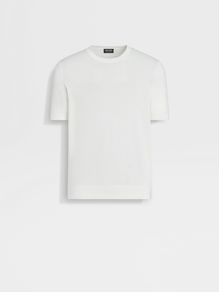 White Premium Cotton Crewneck