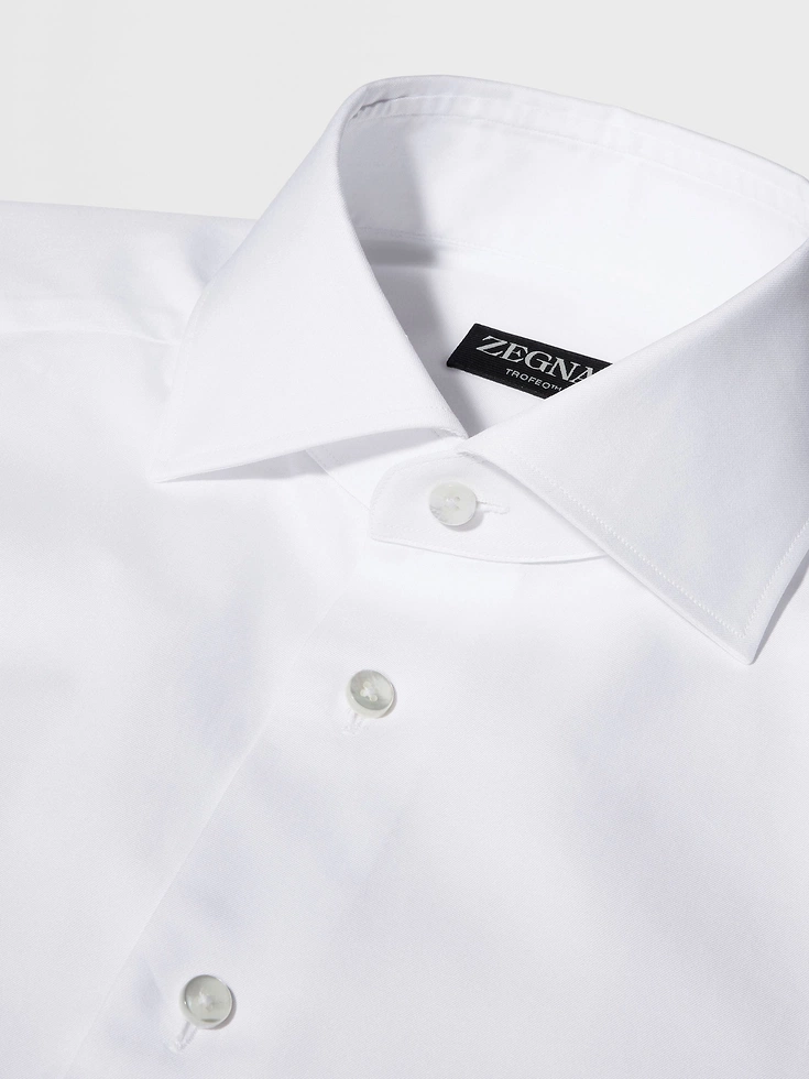 White Trofeo™ Cotton Shirt White Trofeo™ Cotton Shirt