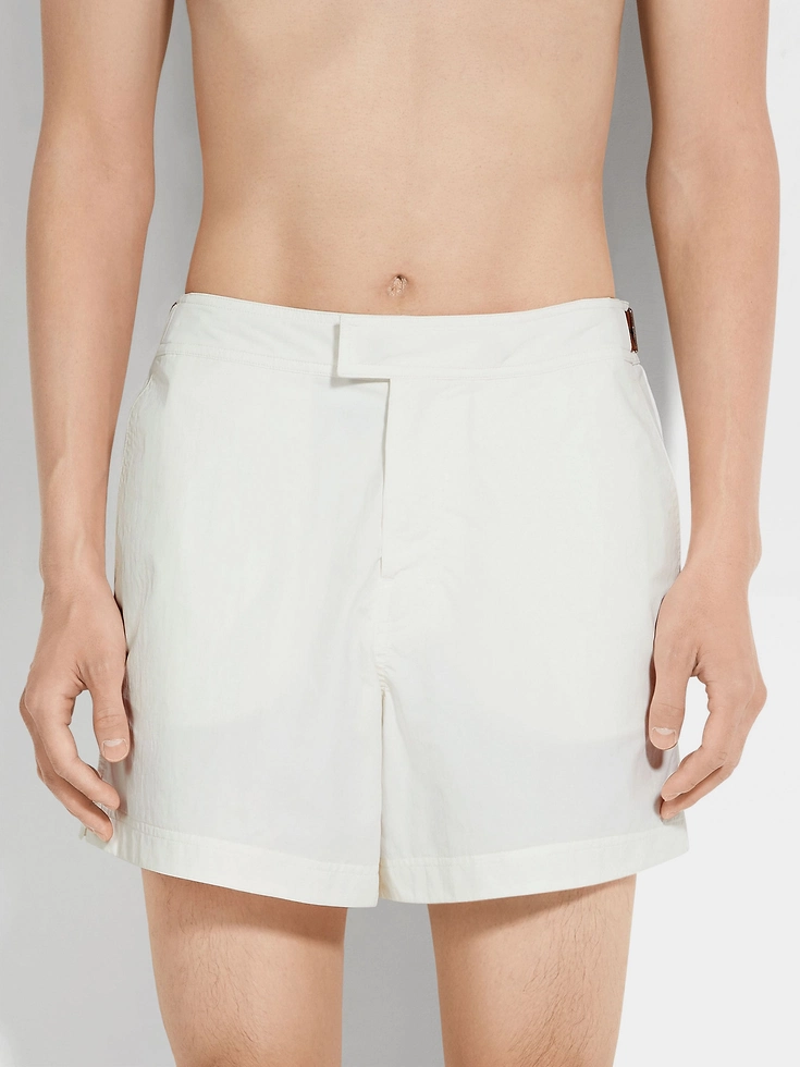 ZEGNA 232 Road Brand Mark Swim Trunks