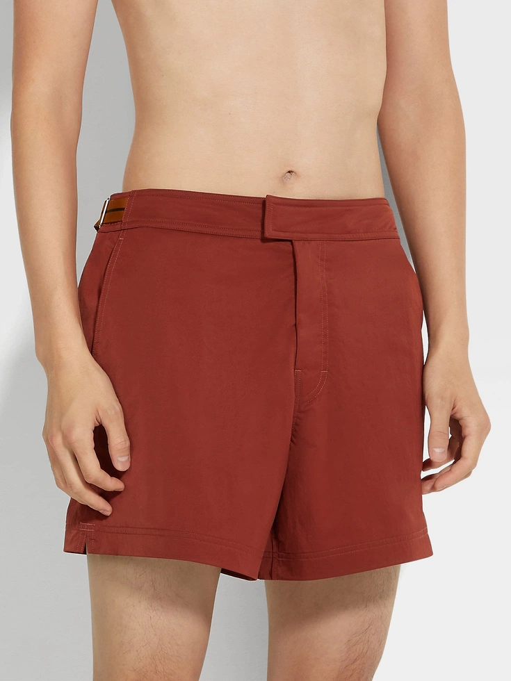 Zegna 232 Road Brand Mark Swim Trunks Zegna 232 Road Brand Mark Swim Trunks