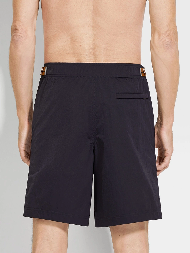 Zegna 232 Road Brand Mark Swim Trunks Zegna 232 Road Brand Mark Swim Trunks