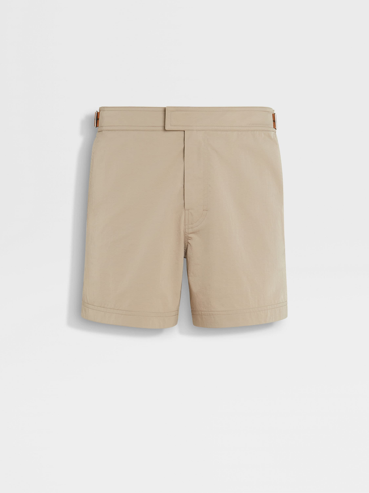 Zegna 232 Road Brand Mark Swim Trunks