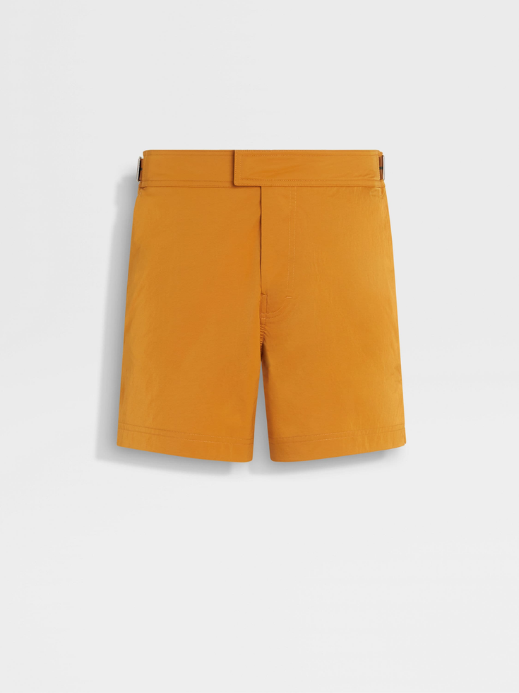 Zegna 232 Road Brand Mark Swim Trunks